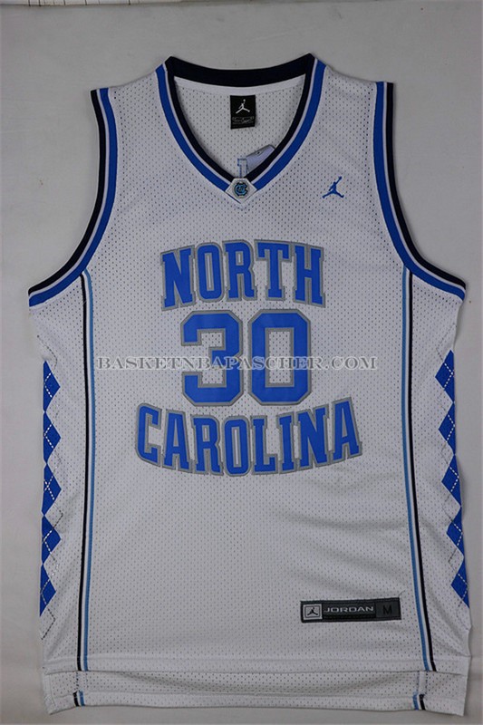 Maillot NCAA Universidad de Carolina del Norte Wallace Blanc